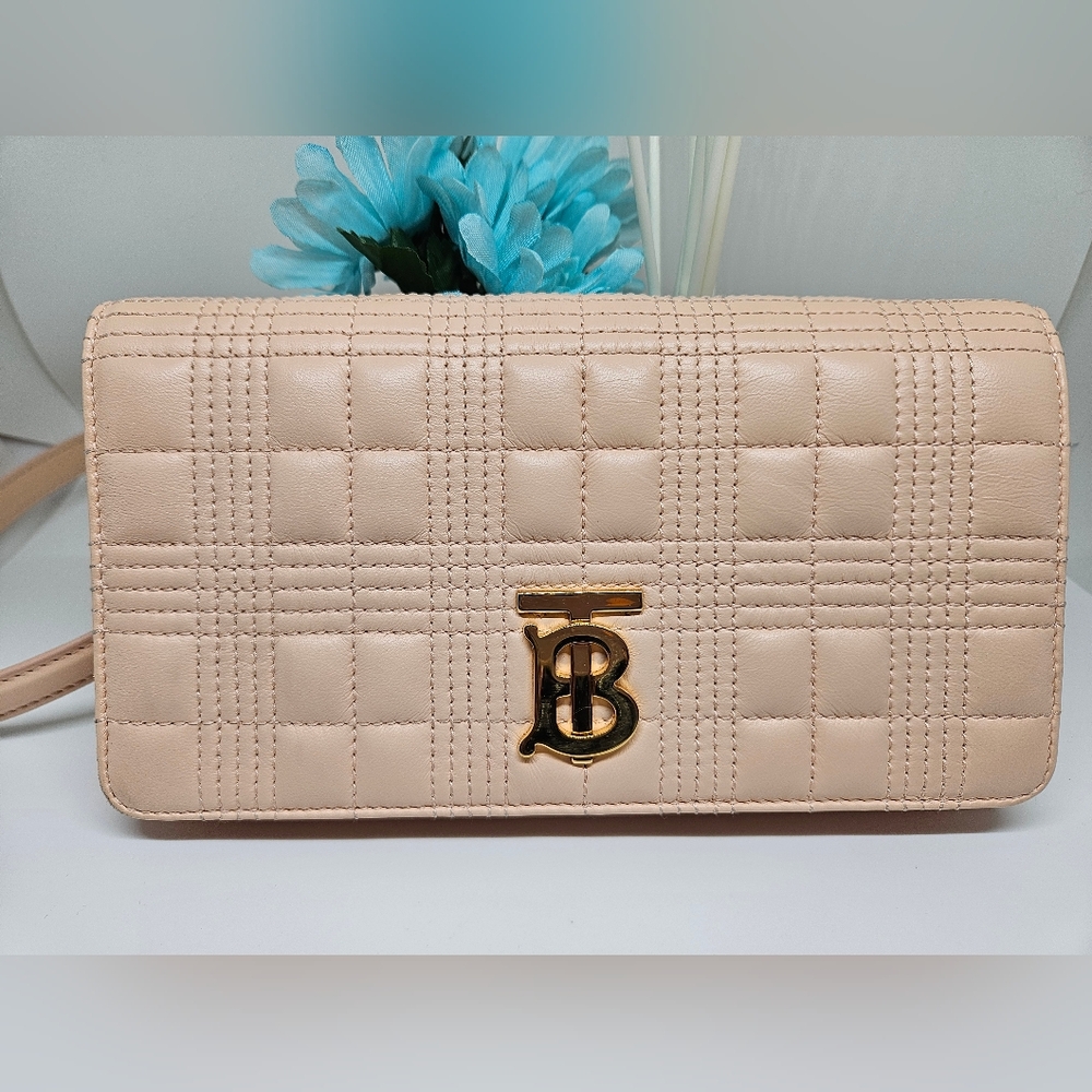 Burberry Quilted Wallet on a Chain - Picture 2 of 6